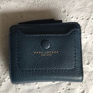 Marc Jacobs Blue Leather Small Wallet